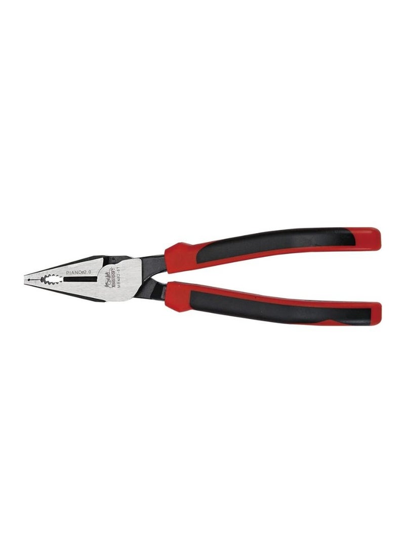 Heavy Duty Combination Plier 190mm, High Leverage Cr-Mo Steel, TPR Grip, Multi-Function Cutting & Gripping Tool – MB452-7T