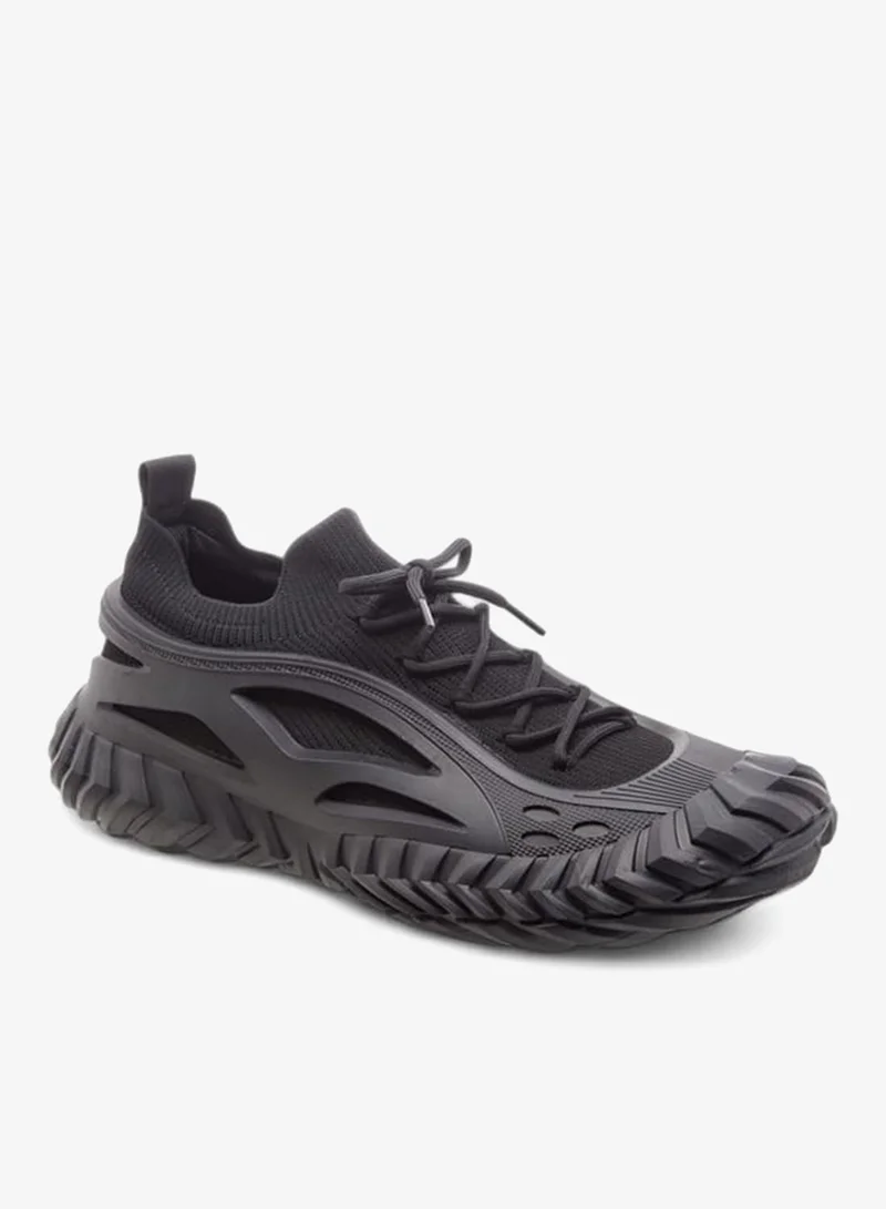 Lee Cooper Men's Panelled Sneakers with Lace-Up Closure