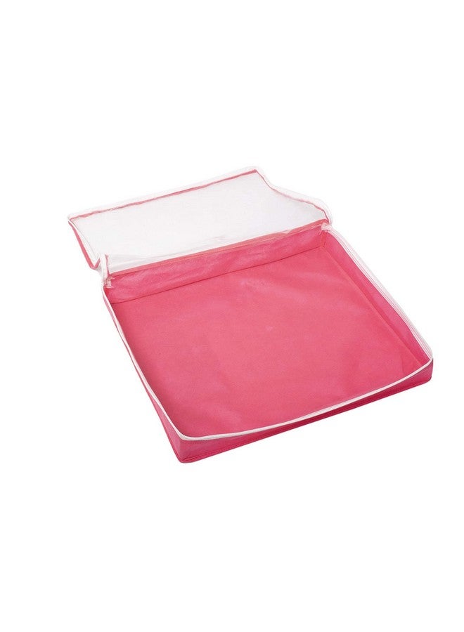 HomeStrap Non-Woven Single Saree/Suits Cover With 3 Inch Height - Pack Of 6 - Pink - Image 5