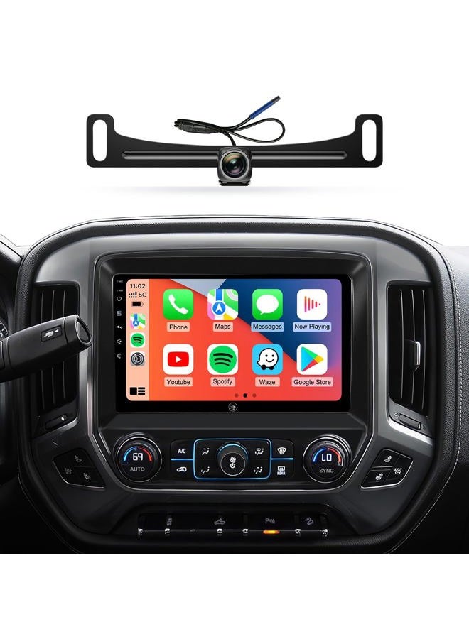AINAVIGO 10.2" Car Stereo Radio for Chevy Silverado & GMC Sierra 2014-2018 - Wireless CarPlay & Android Auto, 5G WiFi GPS Navigation, Bluetooth FM/SWC, 1080P Backup Camera, Responsive Touchscreen - Image 1