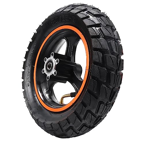 HTBCCHB 80/65-6 Scooter Tire,Front tires Wheel Aluminium hub, 10 Inch Replacement Thickened Pneumatic Tyres for Electric Scooter 255x80 10x3.0 scooter inner tubes(off road) - Image 1