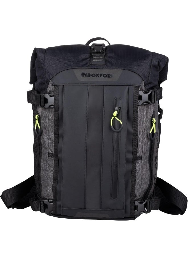 Oxford Oxford Atlas B-20 Advanced Backpack Modular Motorcycle Luggage, 20l, Charcoal/Black  - Image 2