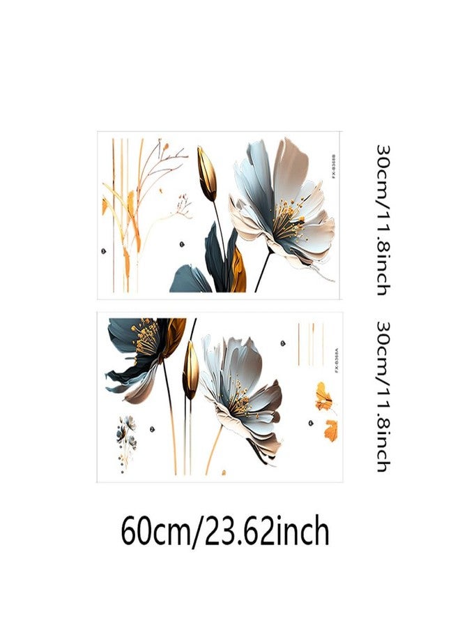 CNUSER 3D Wall Stickers DIY Flower Wall Decal Removable Waterproof Wall Art Decor for Bedroom Living Room Offices Home Decoration (Floral) - Image 3