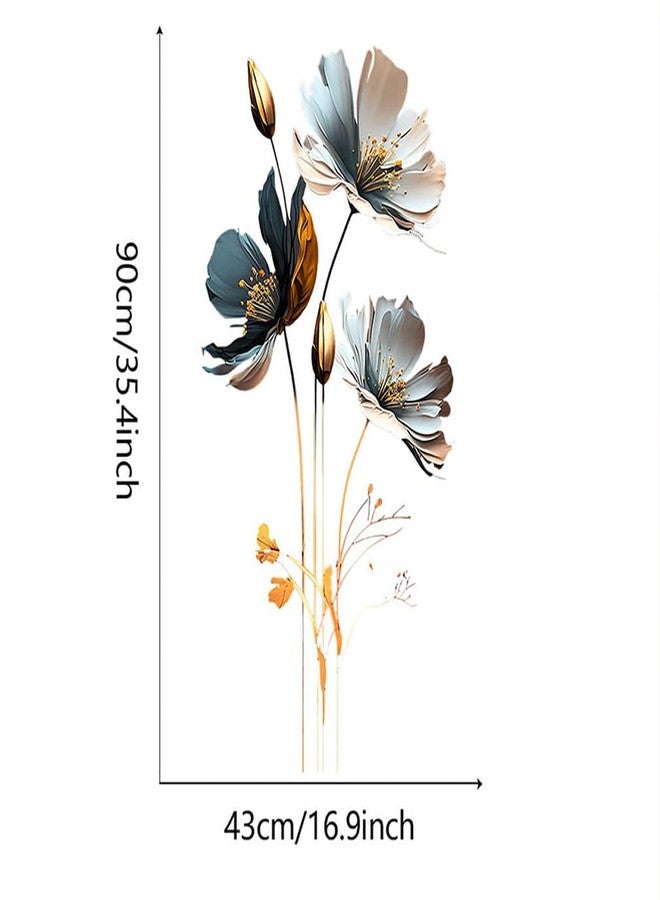 CNUSER 3D Wall Stickers DIY Flower Wall Decal Removable Waterproof Wall Art Decor for Bedroom Living Room Offices Home Decoration (Floral) - Image 4