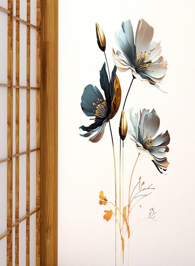 CNUSER 3D Wall Stickers DIY Flower Wall Decal Removable Waterproof Wall Art Decor for Bedroom Living Room Offices Home Decoration (Floral) - Image 5