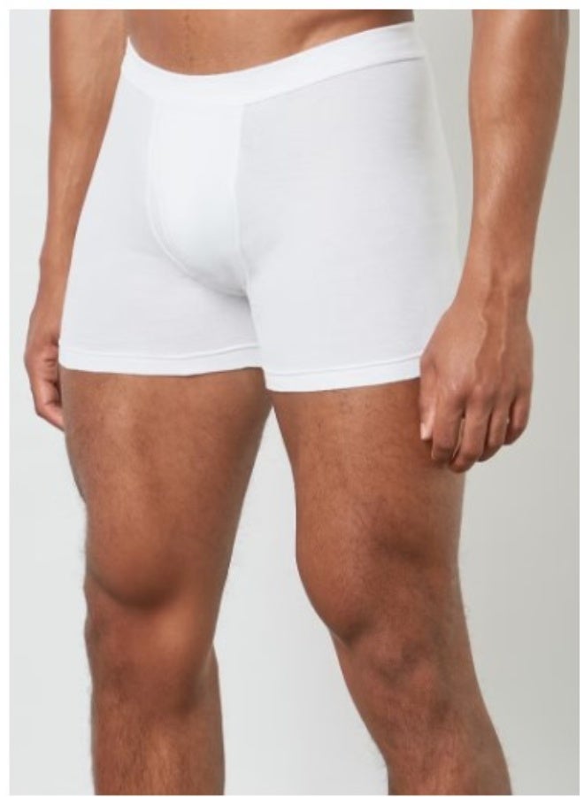 لوكس طقم بوكسر أساسي فاخر من 3 قطع باللون الأبيض - Image 2