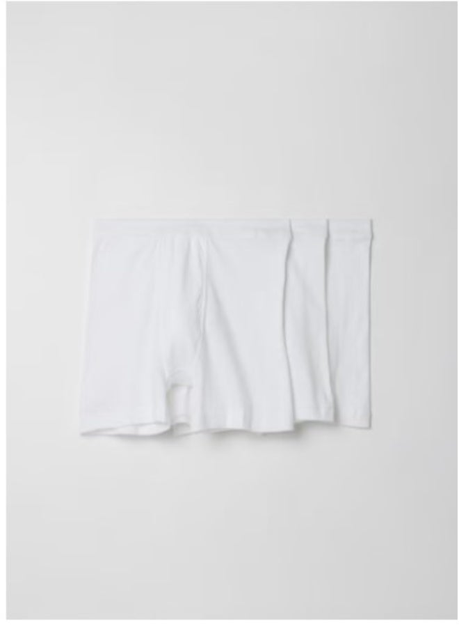 لوكس طقم بوكسر أساسي فاخر من 3 قطع باللون الأبيض - Image 4