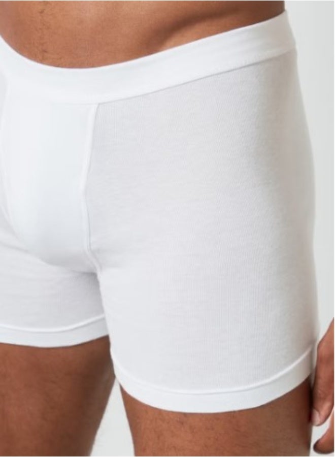 لوكس طقم بوكسر أساسي فاخر من 3 قطع باللون الأبيض - Image 5