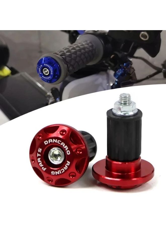 Golden Motorcycle Handlebar End Plugs Grips Protective Sliders For Most Bikes - Image 3