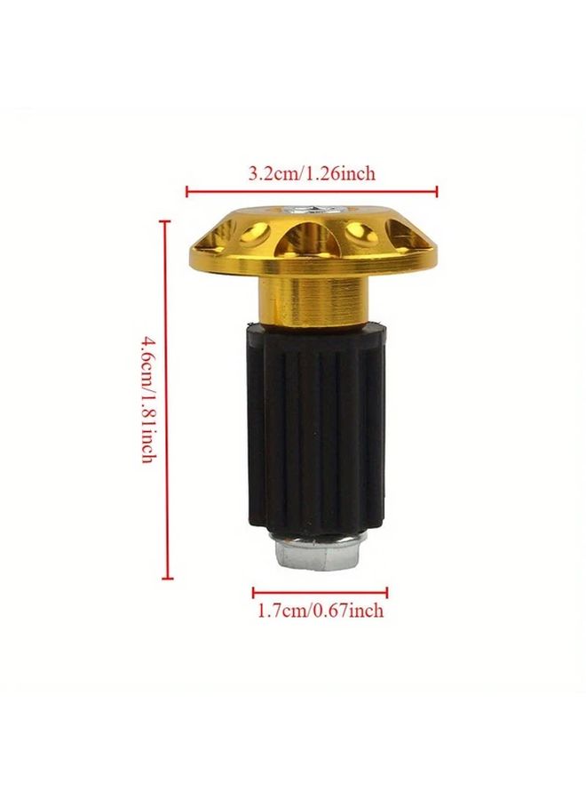 Golden Motorcycle Handlebar End Plugs Grips Protective Sliders For Most Bikes - Image 4
