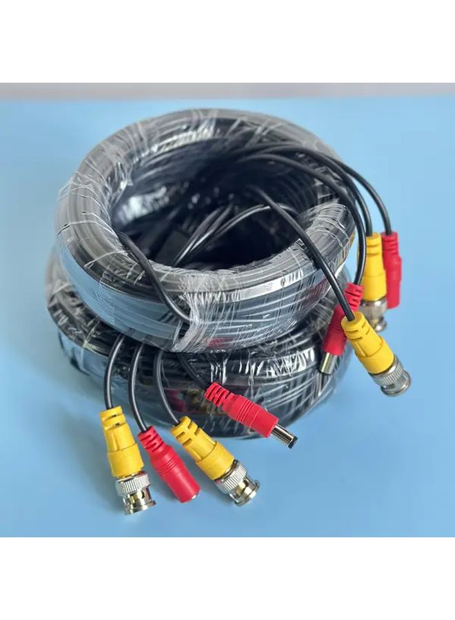 20M 787 4in AHD Monitor Extension Cable BNC DC Coaxial Video Power Connector Plug Play - Image 2
