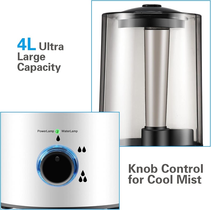 Dreyoo Reptile Humidifier Fogger, 4L Cool Mist Fog Mister with Tube for Tortoise Habitat Chameleon Snake Amphibians, Compatible with All Terrariums, Cages and Enclosures - Image 3