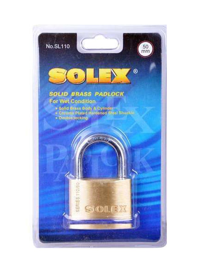 قفل صلب من النحاس الأصفر ذهبي