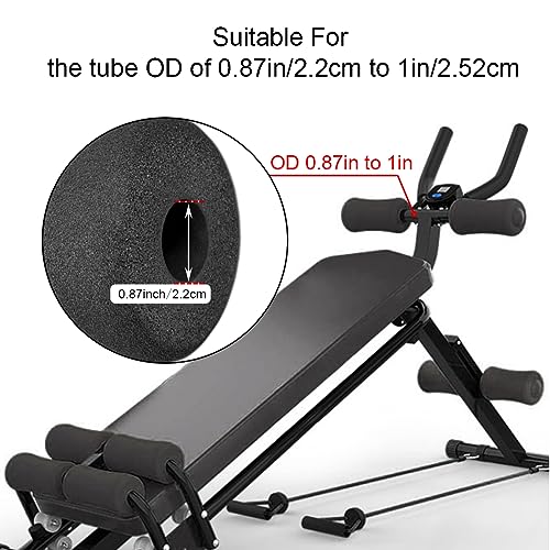 OTFAITP Sponge Foam Foot Pad Roller Pair Used for Replacing Gym Exercise Equipment Suitable for 1inch Rod Foam 63 X 307 Od X 087 Id - Image 3