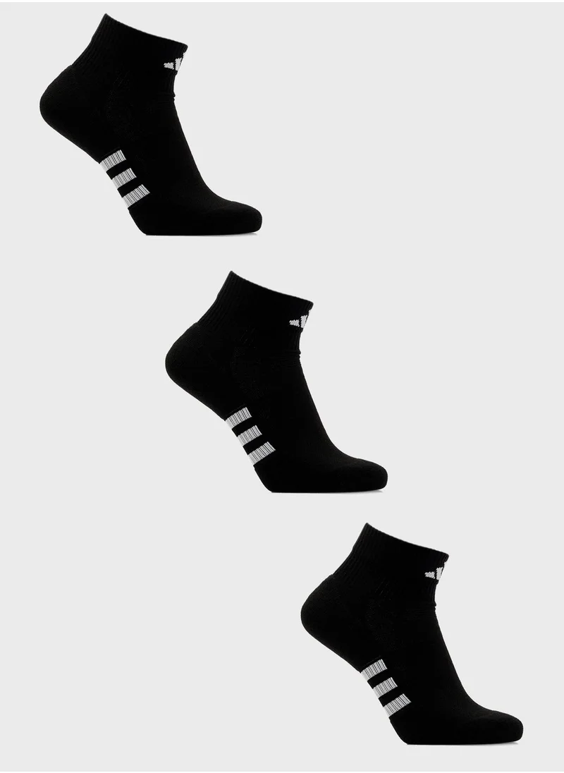 Adidas 3 Pack Performance Cushioned Socks
