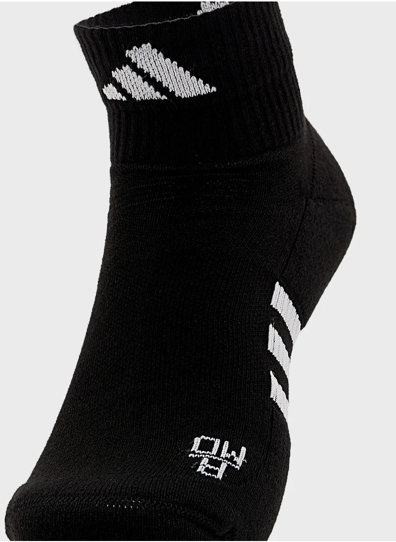 Adidas 3 Pack Performance Cushioned Socks