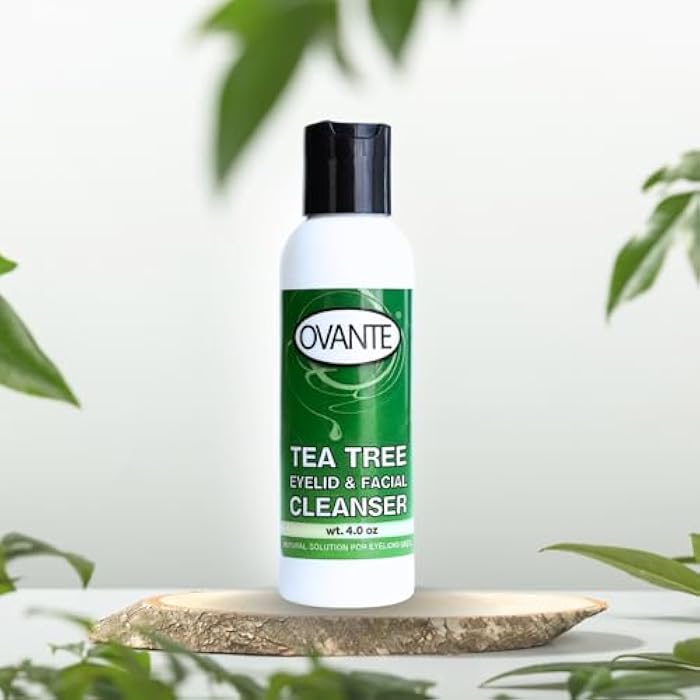 Ovante Tea Tree Oil Eyelid, Facial Cleanser Wash For Demodex Prone Skin 4.0 oz - Image 4