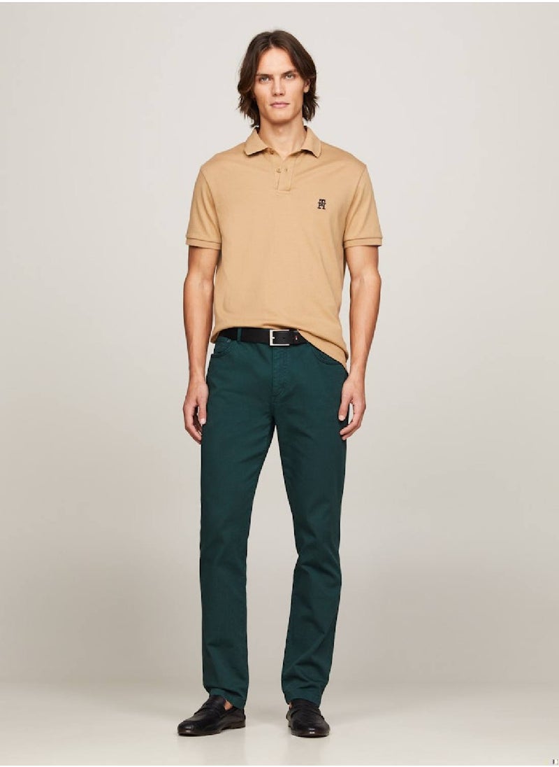 Men's Th Monogram Embroidery Interlock Regular Polo -  Pure cotton interlock, Green - pzsku/ZE1EC3C1C7E8BF50B0EAEZ/45/_/1724216652/c35c416c-af81-4811-9b30-9aaf0136a536