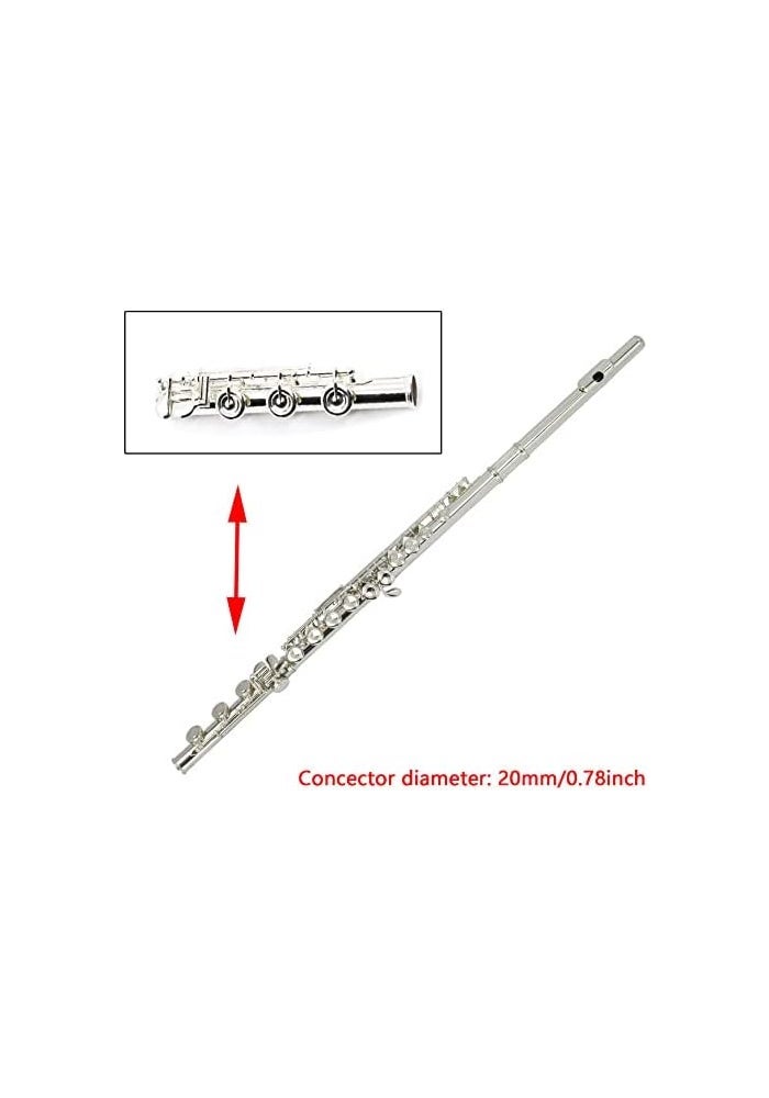 TUOREN 17 Keys B Foot Flute Joint Repair Part - Silver Plated - Image 5