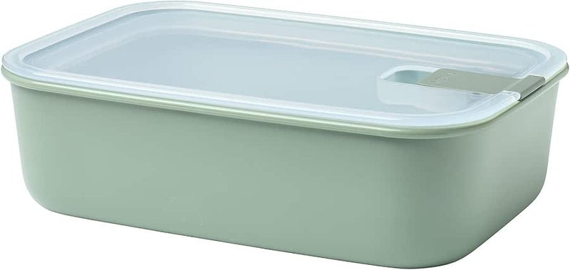 Mepal EasyClip Glass 51oz/1500ml - Premium Leakproof & Airtight Food Storage, BPA-Free Lid | One-Cli