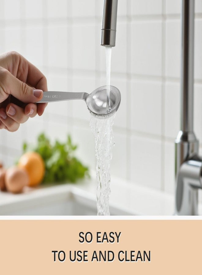 BERYLER 1PCS 1/4TSP Single Measuring Spoon, 1.25ML Stainless Steel Individual Measure Scoop Only - Image 4