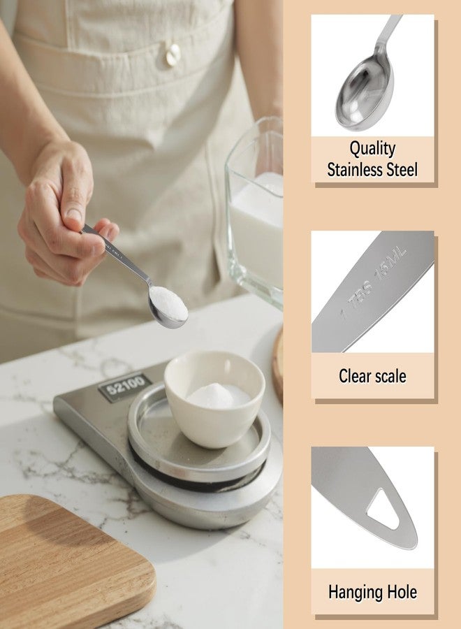 BERYLER 1PCS 1/4TSP Single Measuring Spoon, 1.25ML Stainless Steel Individual Measure Scoop Only - Image 3