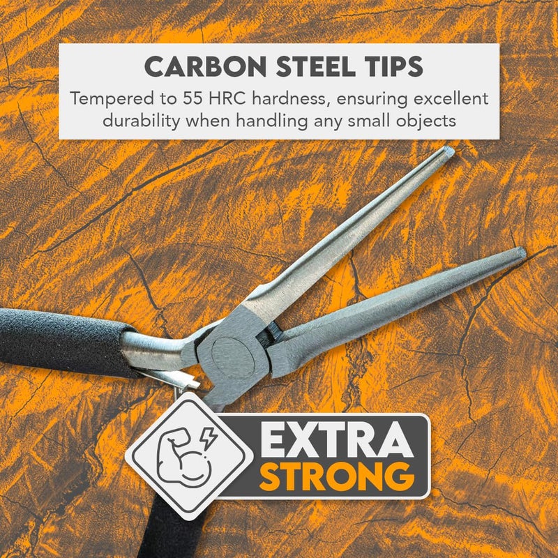 SE Professional Quality Needle Nose Pliers - Mini Precision Jewelry Pliers - 6inch Craft Tool - LF01 - Image 4