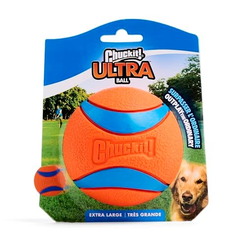Chuckit! Ultra Ball for Dogs, Durable High-Bounce Balls, Water-Resistant, Floats, High Visibility, Gentle on Teeth, Gums, Easy to Clean, for Fetch and Pool Games, X-Large - Image 4