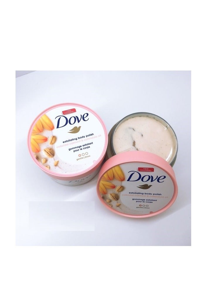 Dove Body Scrub with Oatmeal and Calendula Oil Extract, 298 g - Image 1