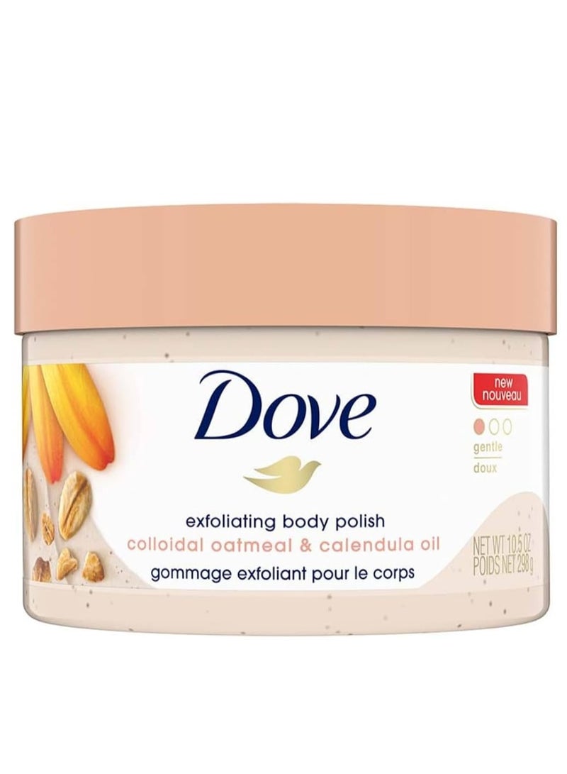 Dove Body Scrub with Oatmeal and Calendula Oil Extract, 298 g - Image 2
