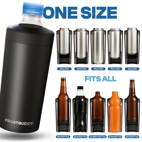 Frost Buddy Universal Buddy XL Can Cooler Fits 12Ounce 16Ounce 20Ounce and 24Ounce Cans and Bottles Keep Your Drinks Refreshingly Chilled for Over 12 Hours Lights - Image 3