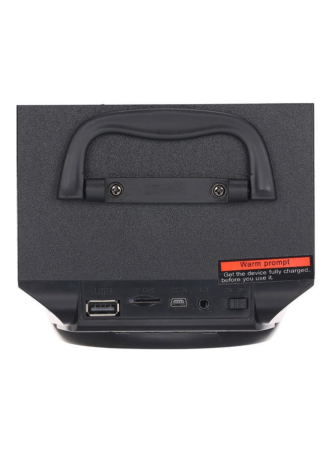 إسكدنيا مكبر صوت محمول بإضاءة LED ملونة للأماكن الخارجية LU-VQ9-55 أسود - Image 4