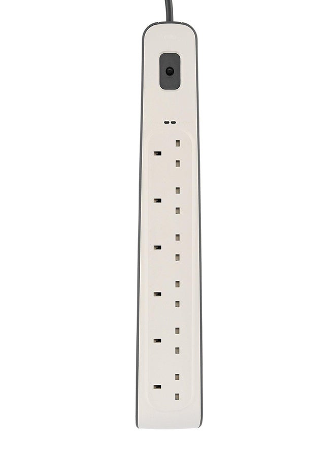 belkin 6 Way Surge Protection Power Strip 2M Long Cord - Image 1
