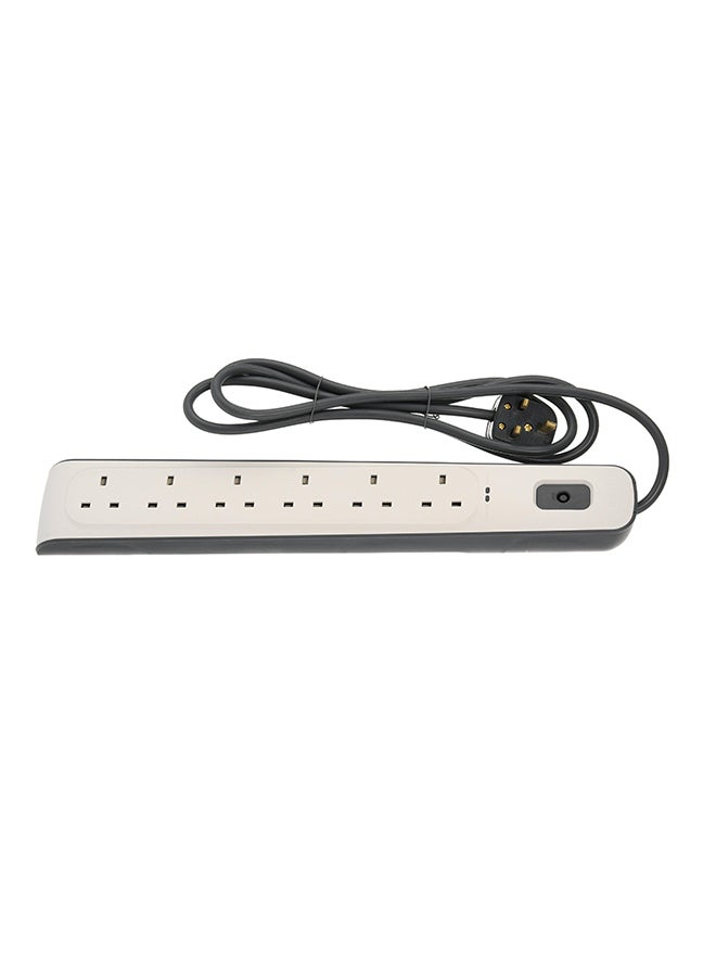 belkin 6 Way Surge Protection Power Strip 2M Long Cord - Image 2