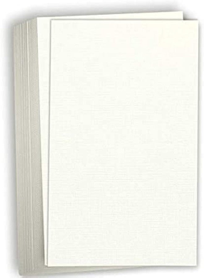 هاميلكو ورق مقوى هاميلكو ذو ملمس الكتان - 8 1/2 × 11 بوصة، ورق مقوى سميك وثقيل الوزن 80 رطل للطابعة - عبوة من 50 قطعة (طبيعي) - Image 1