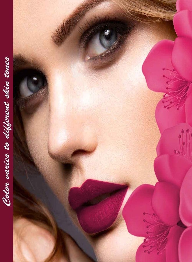 FORFOR® Star Matte Long Last Liquid Lipstick Super Pigmented Waterproof Pack of 2 (Maroon Fantasy, Berry Magenta,) - Image 4