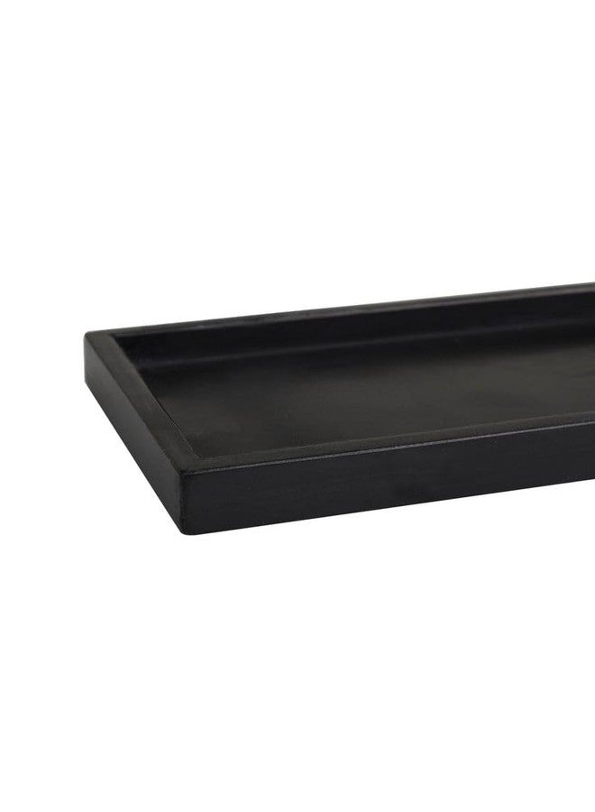 Decorage Rectangular Black Marble Tray Multipurpose Decorative Organizer with Raised Edges Elegant Vanity and Serving Platter for Bathroom Kitchen Dining Table and Home Decor 14 by 7 Inches - Image 4