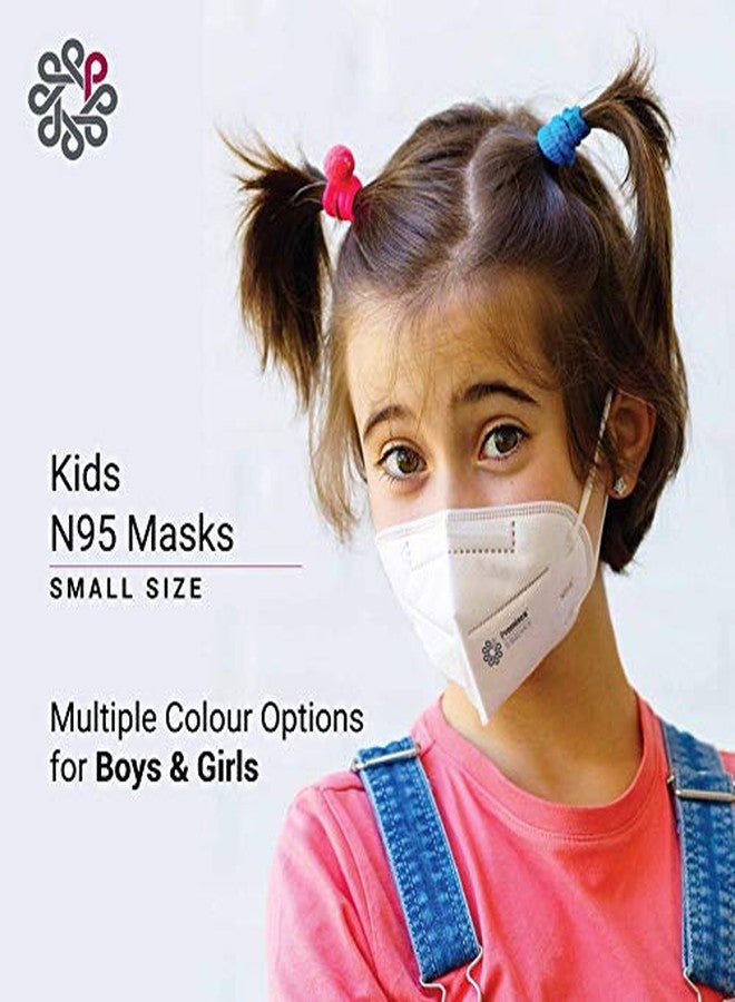 Promisca Kids N95 Face Mask Small Size (Pack of 5) with 5 Layered Filtration and Genuine Melt Blown (Pack of 5, Black Small) - Image 3