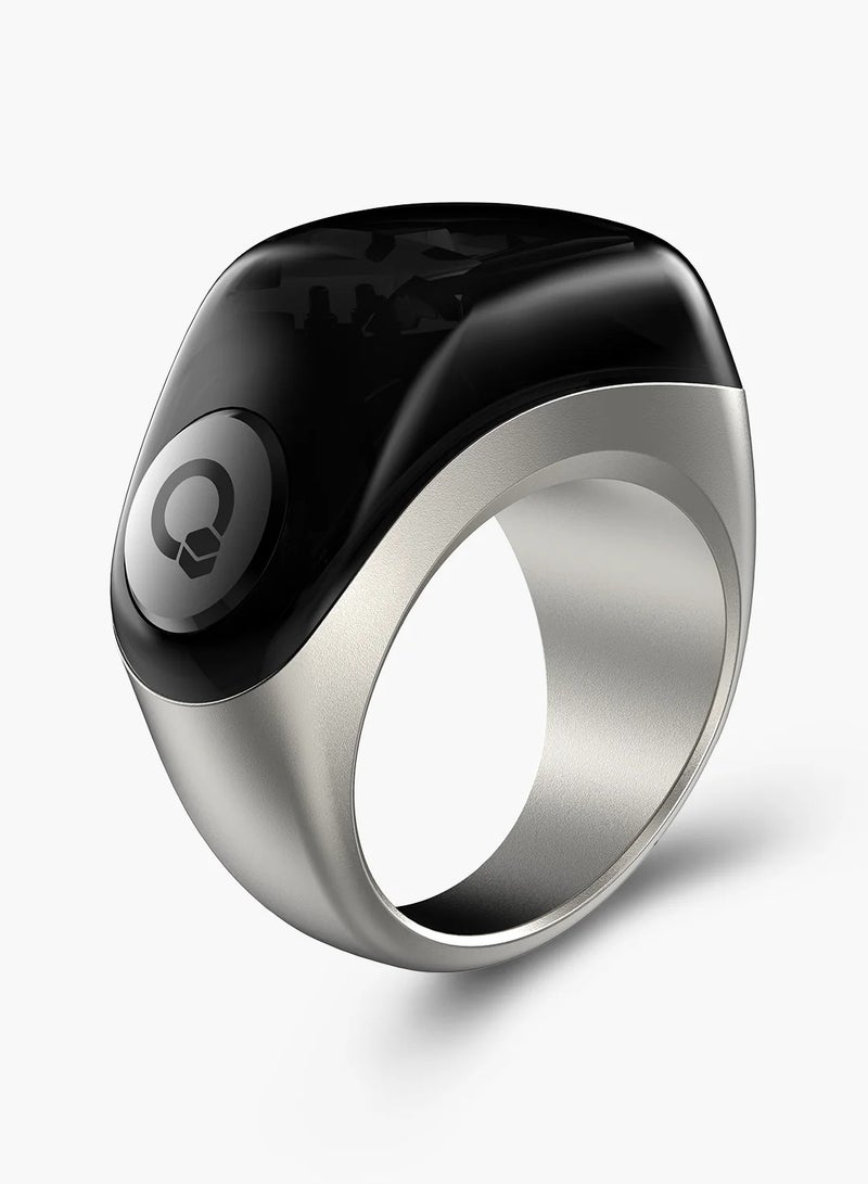 iQIBLA Digital Counter Tasbeeh 3 Size Compatible SMART Zikr Plastic Ring White - Image 2