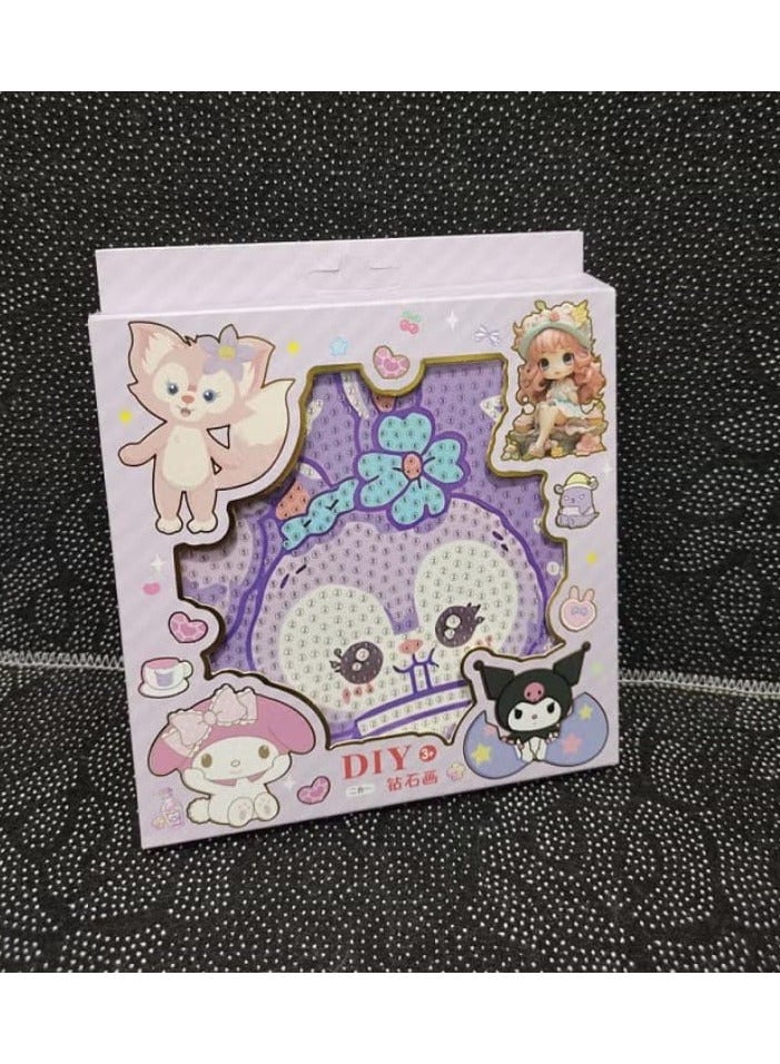 مجموعة الرسم بالألماس للأطفال لتطوير مهارات التركيز والصبر، وتحسين التنسيق البصري مع إطار (ستيلا لو) - Image 1