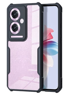ماركة غير محددة غطاء OPPO Reno11 F 5G، حافظة حماية عدسة الكاميرا، غطاء خلفي للهاتف المحمول مقاوم للصدمات من مادة TPU، غطاء واقٍ مضاد للأصفرار (أسود شفاف)  - Image 1