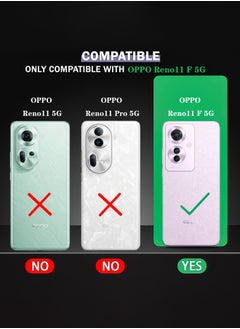 ماركة غير محددة غطاء OPPO Reno11 F 5G، حافظة حماية عدسة الكاميرا، غطاء خلفي للهاتف المحمول مقاوم للصدمات من مادة TPU، غطاء واقٍ مضاد للأصفرار (أسود شفاف)  - Image 2