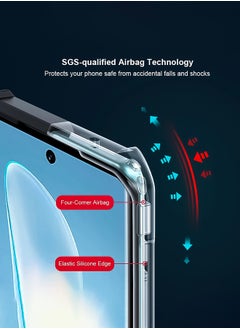 ماركة غير محددة غطاء OPPO Reno11 F 5G، حافظة حماية عدسة الكاميرا، غطاء خلفي للهاتف المحمول مقاوم للصدمات من مادة TPU، غطاء واقٍ مضاد للأصفرار (أسود شفاف)  - Image 3