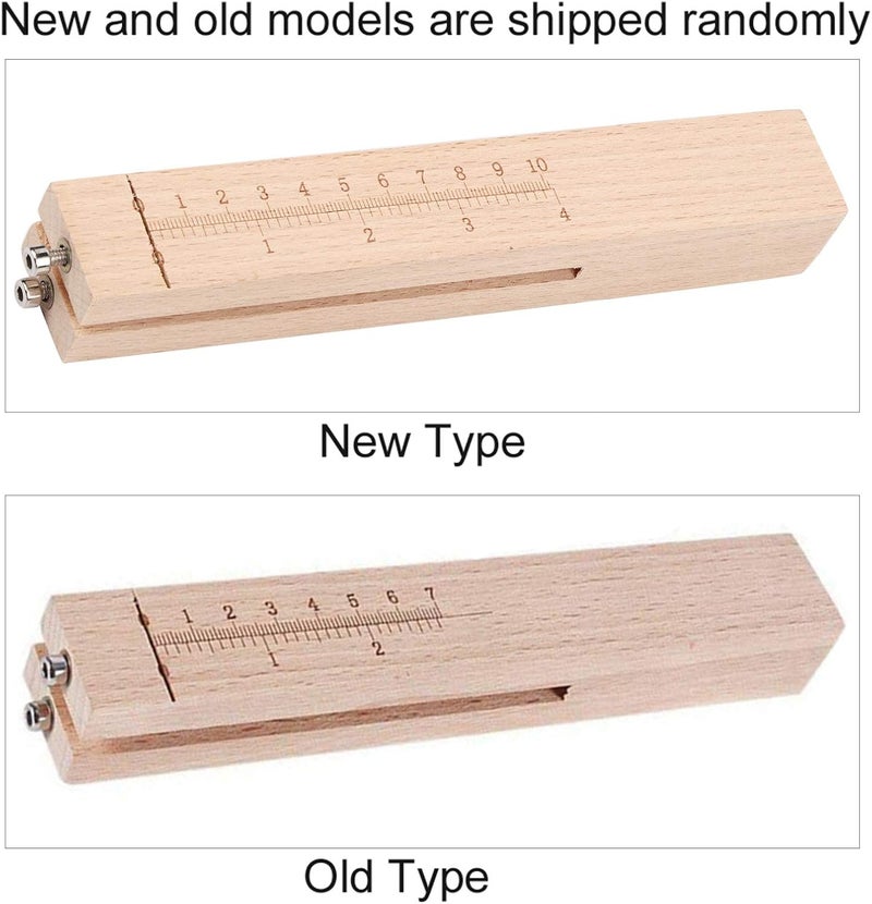 woobles Adjustable Wooden Leather Cutter Strap Belt Cutter DIY Craft Tool with Five Blades Design for Any Thickness Leather Cutting - Image 2