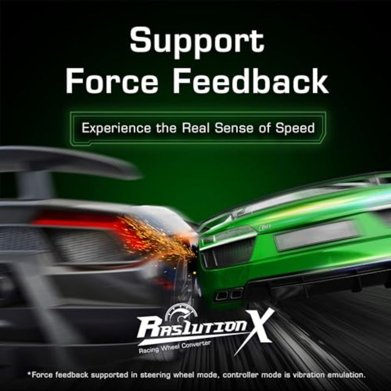 Ras1ution X - استبدال محول عجلة السباق لأجهزة Xbox Series X S وXbox One وXbox 360 60+ عجلات القيادة المدعومة بتعليقات القوة والتحكم في التطبيق - Image 4