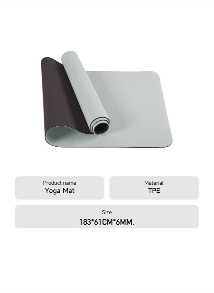 RYMAR Anti-slip mat for Exercise Yoga  Fitness Sport mat with case and carrying straps. Thickness of 6 mm  - Image 2