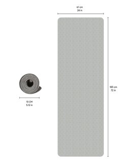 RYMAR Anti-slip mat for Exercise Yoga  Fitness Sport mat with case and carrying straps. Thickness of 6 mm  - Image 1