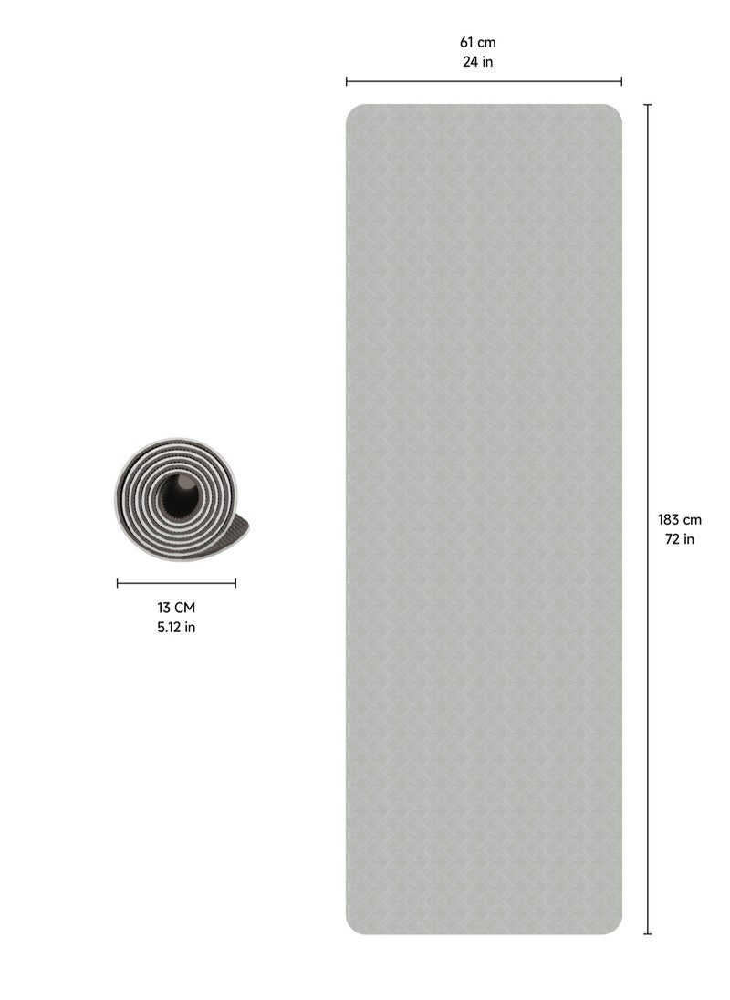 RYMAR Anti-slip mat for Exercise Yoga  Fitness Sport mat with case and carrying straps. Thickness of 6 mm  - Image 1
