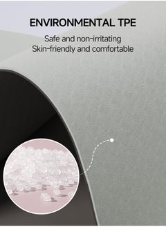 RYMAR Anti-slip mat for Exercise Yoga  Fitness Sport mat with case and carrying straps. Thickness of 6 mm  - Image 3