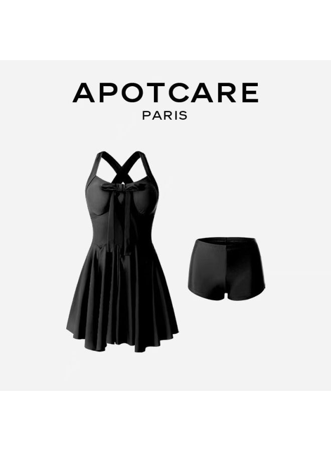Women's New Swimsuit, Beautiful One-piece, Covering The Flesh, Slimming, Beautiful Back, Small High-end Hot Spring Conservative Swimsuit